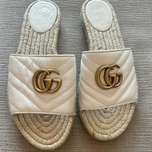 GUCCI white espadrilles - Good condition w/ dust bag